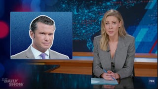 ‘The Daily Show’ Slams Pete Hegseth’s Response to the Boat-Strike Controversy: ‘The Secretary of Defensiveness’ | Video