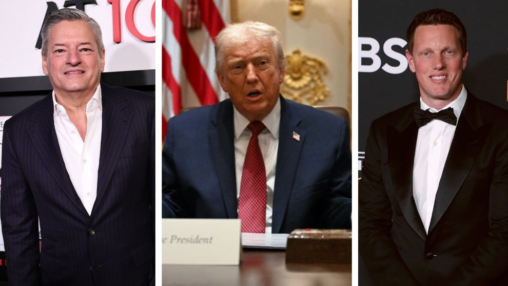 Ted Sarandos, Donald Trump, David Ellison