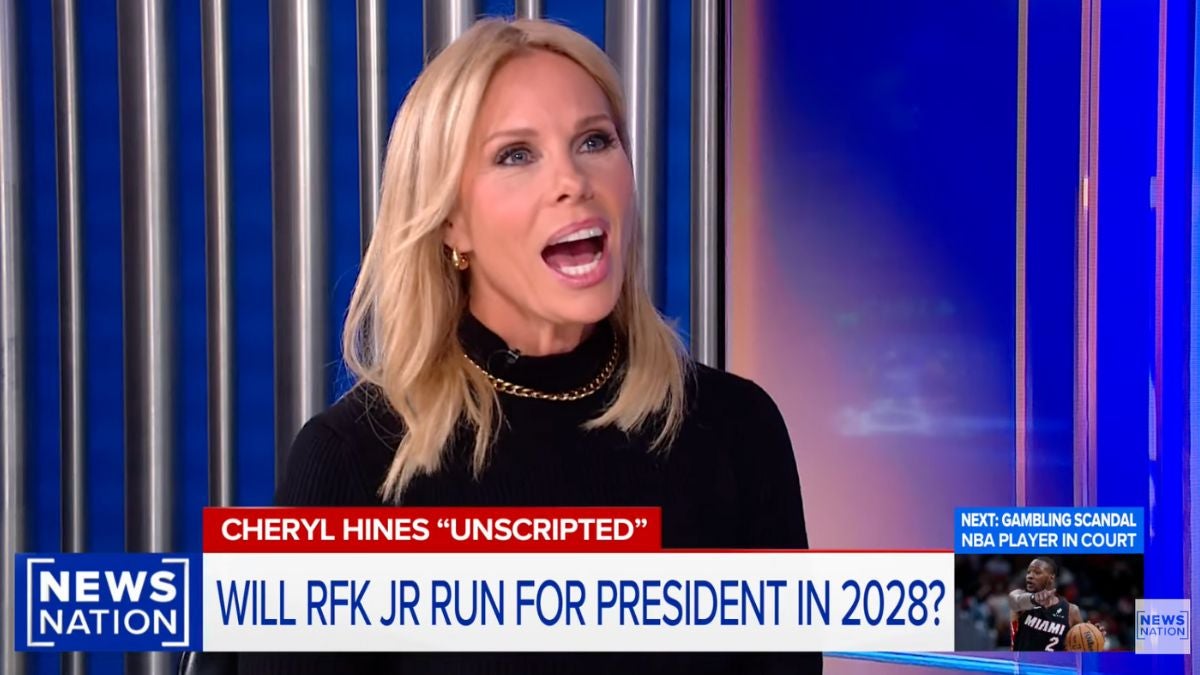 Cheryl Hines Laughs Off Possibility of RFK Jr. 2028 Presidential Run: ‘I’m Gonna Say No He’s Not’ | Video