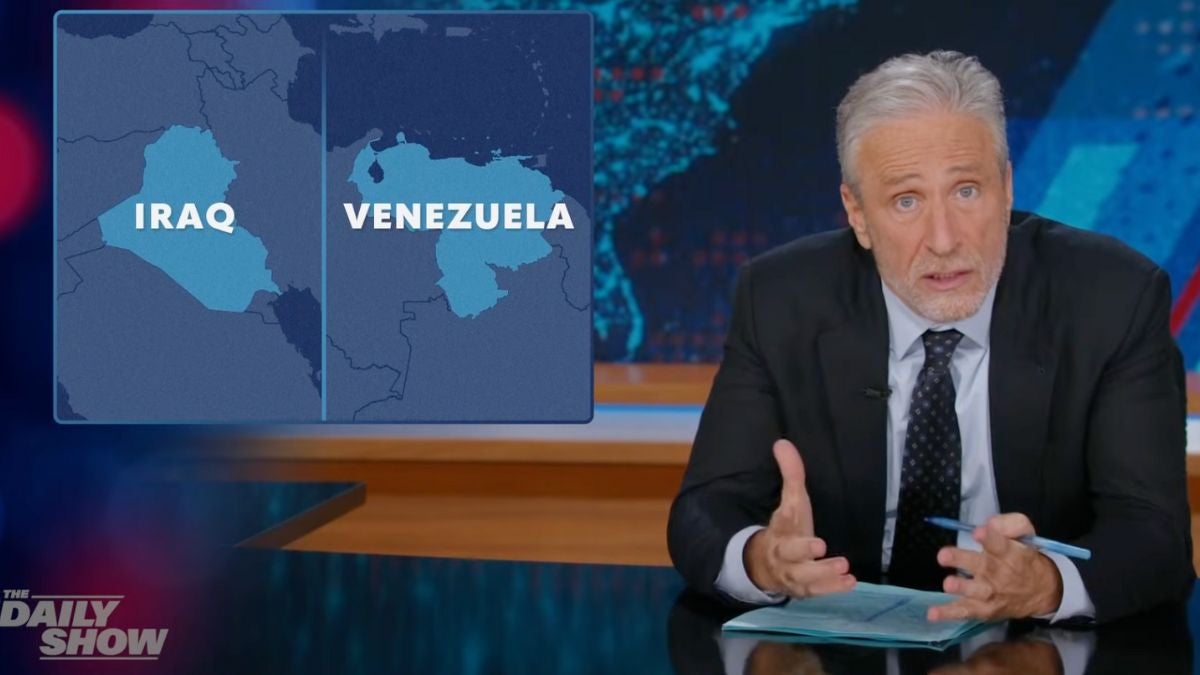 Jon Stewart Calls Out ‘Eerie’ Parallels Between Iraq War and Looming Venezuela Conflict: ‘It Is 2005 All Over Again’ | Video