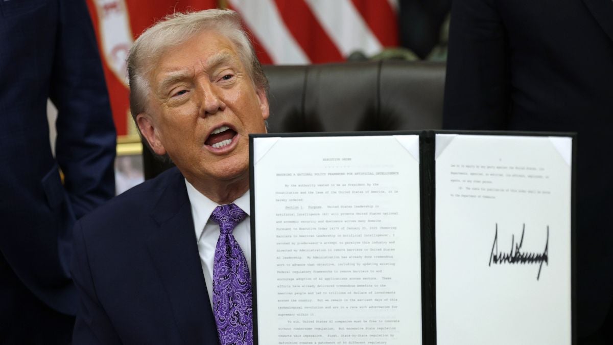 Trump Signs AI Executive Order to Preempt State-Level Protections With National Policy: ‘Companies Must Be Free to Innovate’
