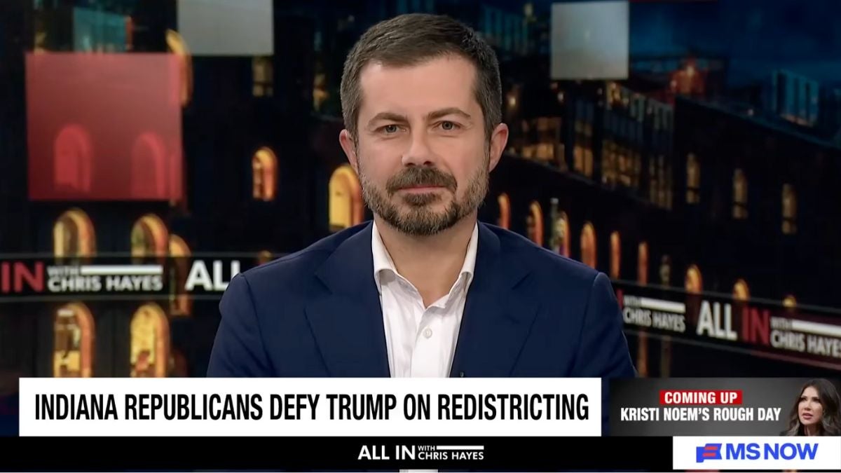 Pete Buttigieg Says Trump ‘Is Not Unstoppable’ After Indiana Republicans Reject Redistricting Bill: ‘Absolutely Extraordinary’ | Video