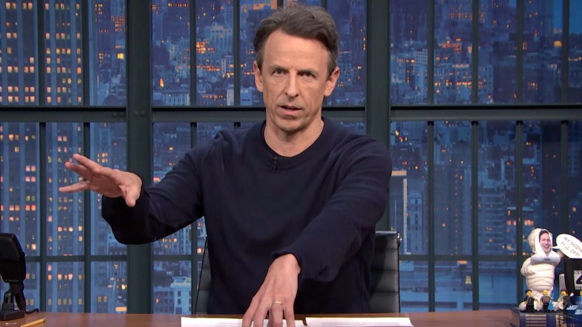 Seth Meyers haalt uit naar Trump omdat hij de dood van Rob Reiner tot een kwestie van hemzelf heeft gemaakt