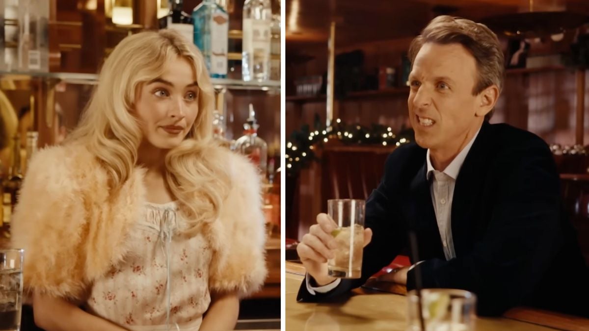 Seth Meyers se encolhe depois de perguntar a Sabrina Carpenter sobre seu papel em ‘SVU’