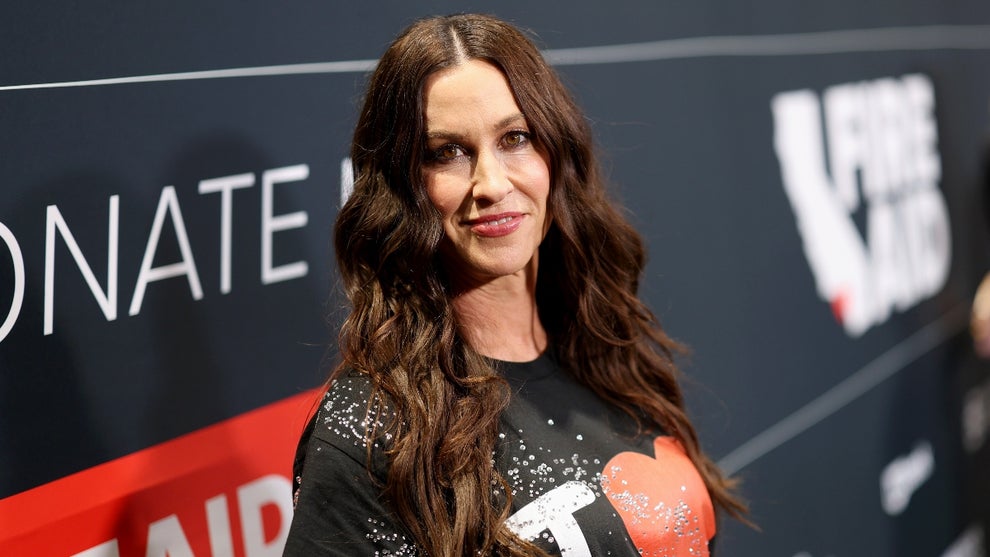 Alanis Morissette attends the FIREAID Benefit Concert for California Fire Relief at Intuit Dome on January 30, 2025 in Inglewood, California