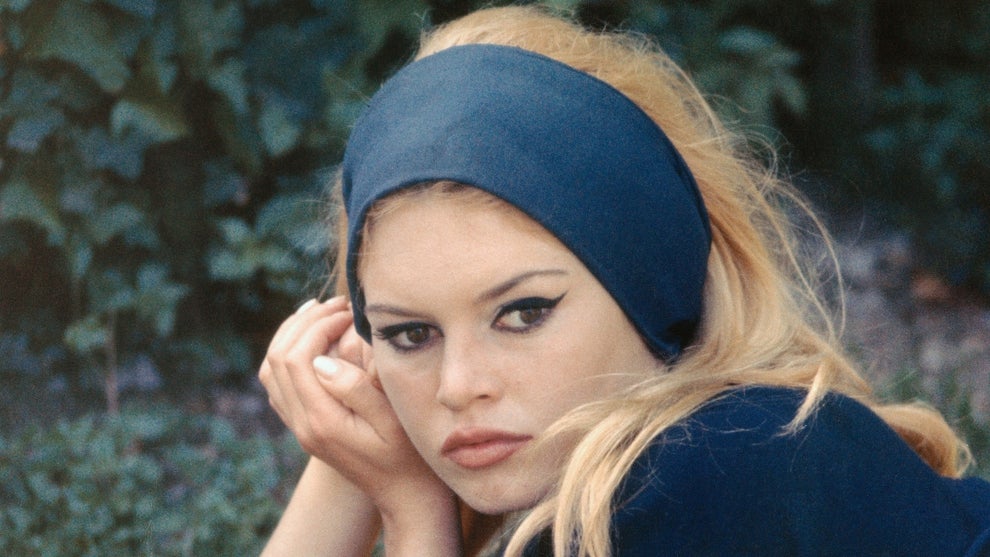 Brigitte Bardot on the set of "Le Mepris" ("Contempt")