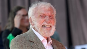 Dick Van Dyke attends Carol Burnett's Hand and Footprint in the Cement Ceremony at TCL Chinese Theatre on June 20, 2024 in Hollywood, California