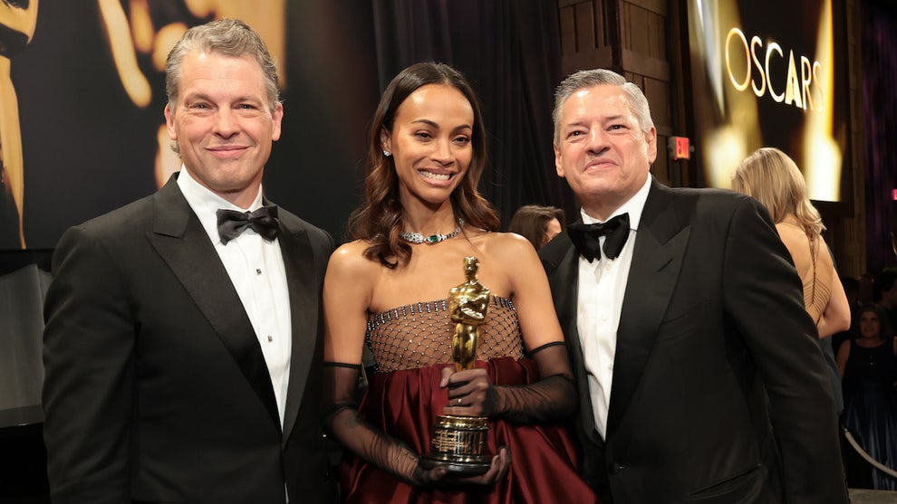 Greg Peters, Zoe Saldaña, Ted Sarandos
