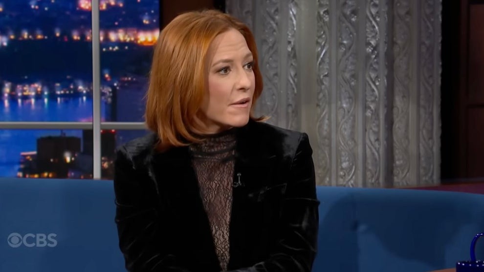 Jen Psaki on "The Late Show with Stephen Colbert" (CBS)