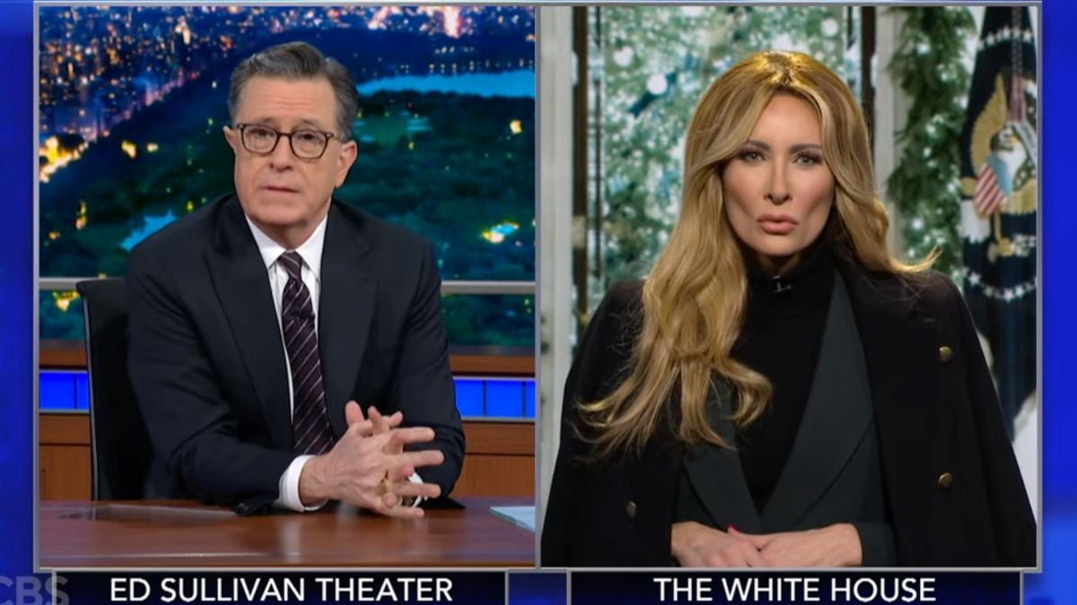 Colbert’s ‘Melania’ Tells Host She Loves Christmas the Same Way She Loves Trump: ‘Once a Year’ | Video