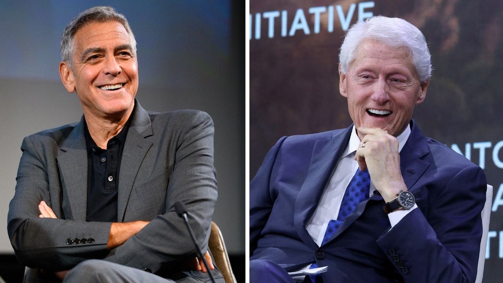 George Clooney, Bill Clinton (Credit: Getty Images)
