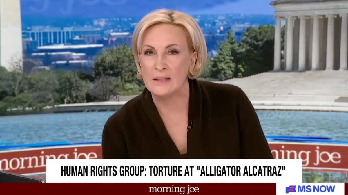 'Morning Joe' Host Mika Brzezinski Chokes Up Over Reports of Torture at Alligator Alcatraz: 'We Don't Treat People Like Animals' | Video