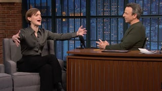 Seth Meyers Wonders If Lorne Michaels Doesn’t Deliver Good News to ‘SNL’ Hires Because He’s ‘Worried Somebody’s Going to Hug Him’ | Video