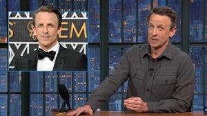 Seth Meyers during "Late Night" (Credit: NBC)