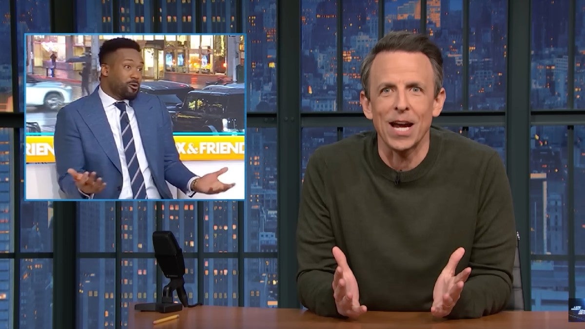 Seth Meyers Mocks Fox News for Crying Unfair on Reactions to Trump’s Economy: ‘He’s the One Who Said Day One!’ | Video