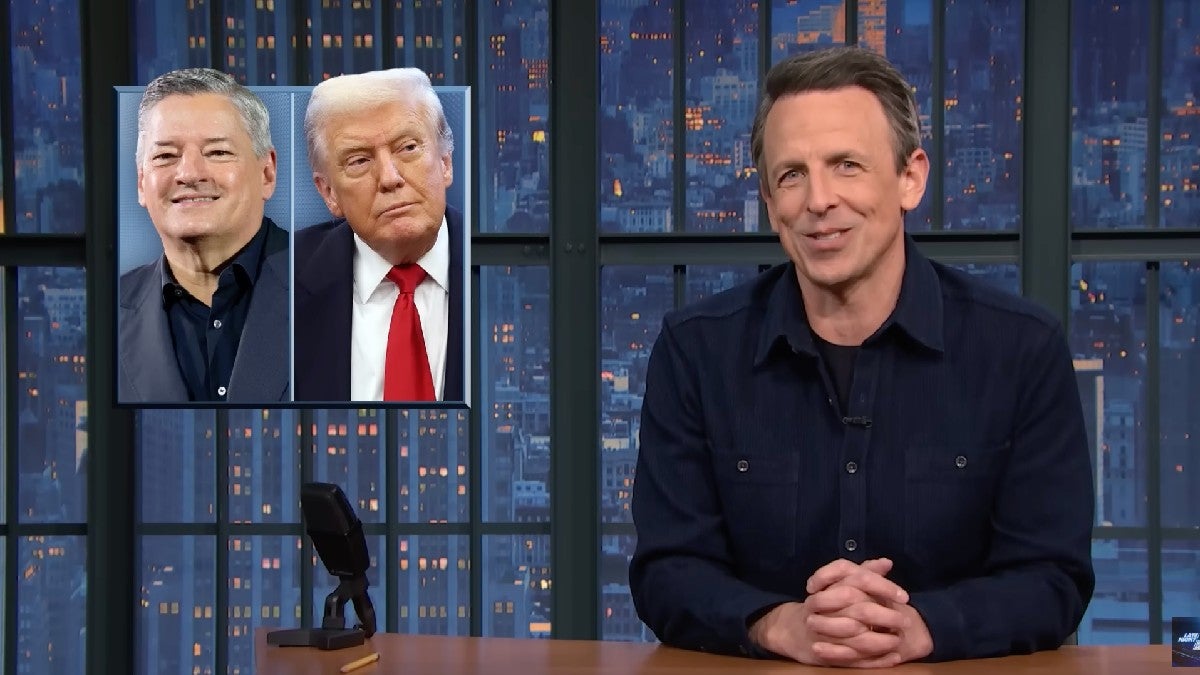 Seth Meyers Says Trump Really Met With Ted Sarandos to Ask If He Could Host ‘Squid Games’ at the White House | Video