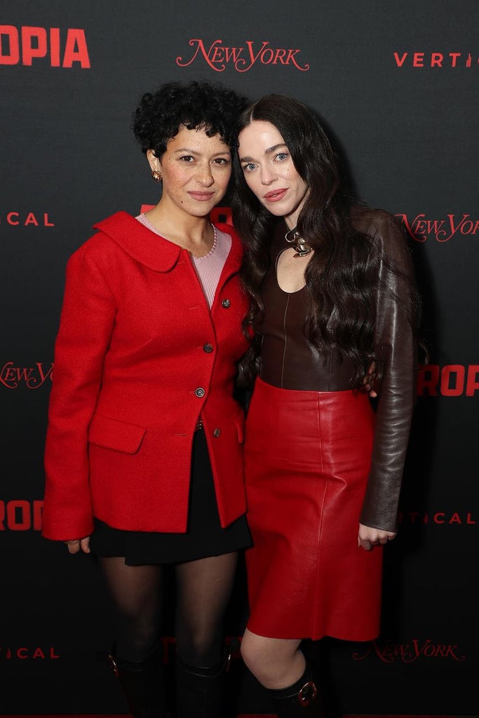 Alia Shawkat and Hailey Gates at the Atropia premiere. Source: Miu Miu
