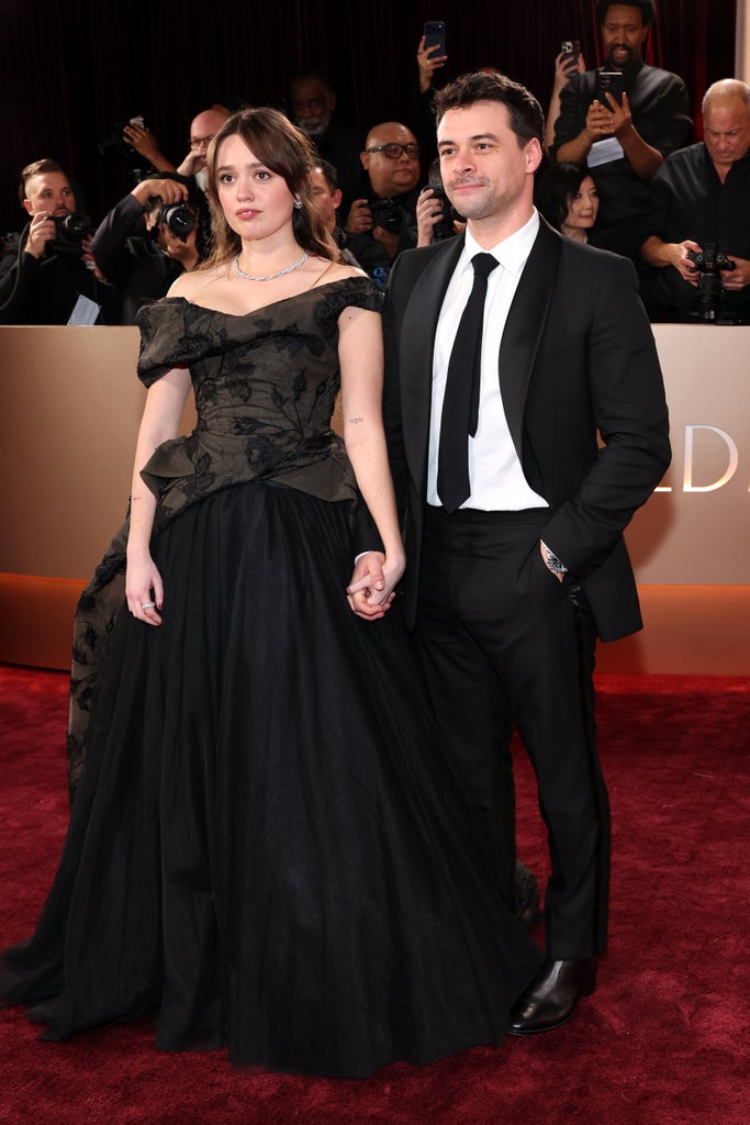 Aimee Lou Wood and Adam Long