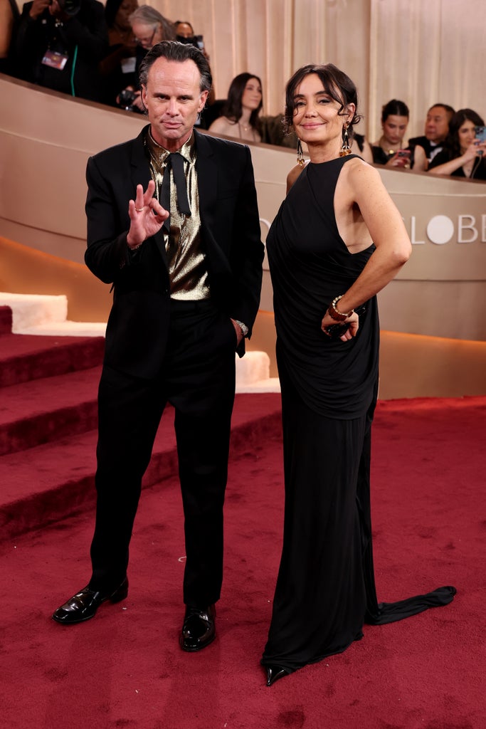 Walton Goggins and Nadia Conners