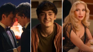 Hudson Williams and Connor Storrie in "Heated Rivalry" (HBO Max), Noah Schnapp in "Stranger Things" (Netflix) and Jennifer Lopez in "Kiss of the Spider Woman" (Lionsgate)
