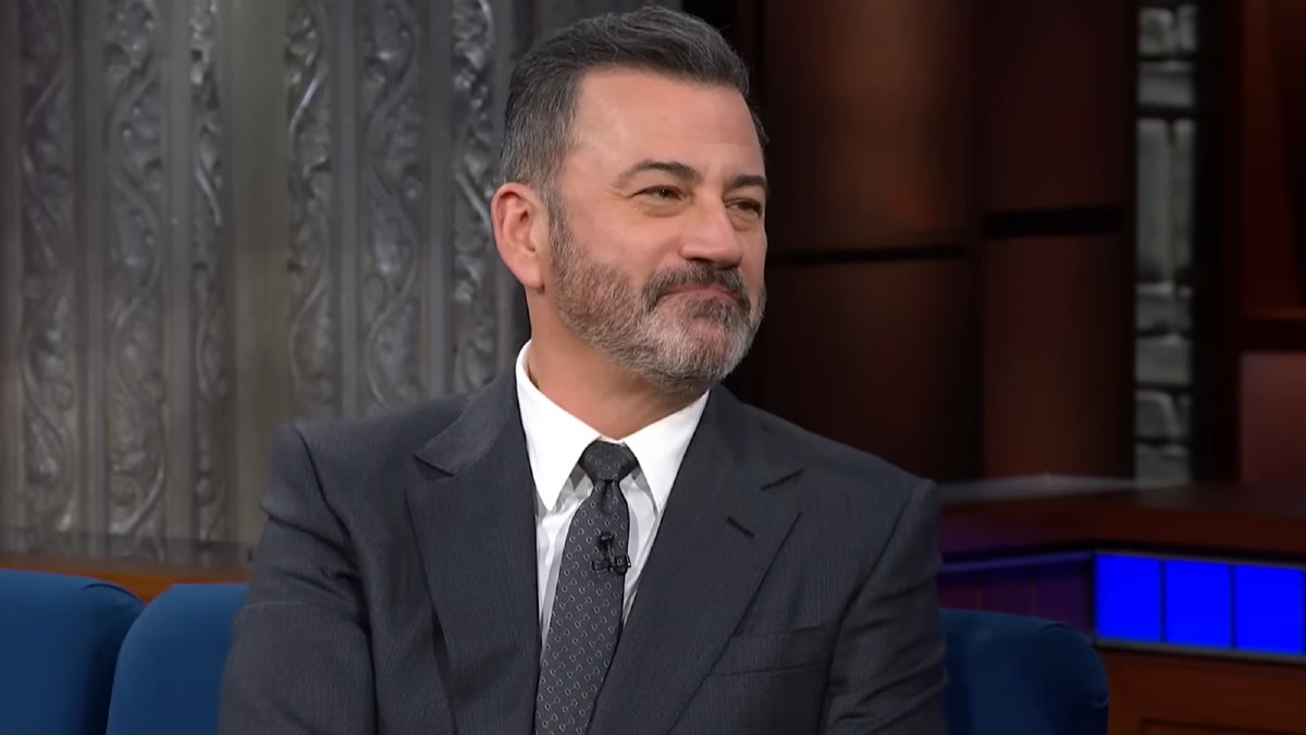 Jimmy Kimmel responde à pergunta de Colbert
