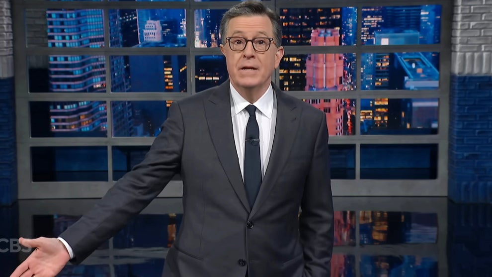 Stephen Colbert hosts the Jan. 26, 2026 edition of "The Late Show" (CBS)