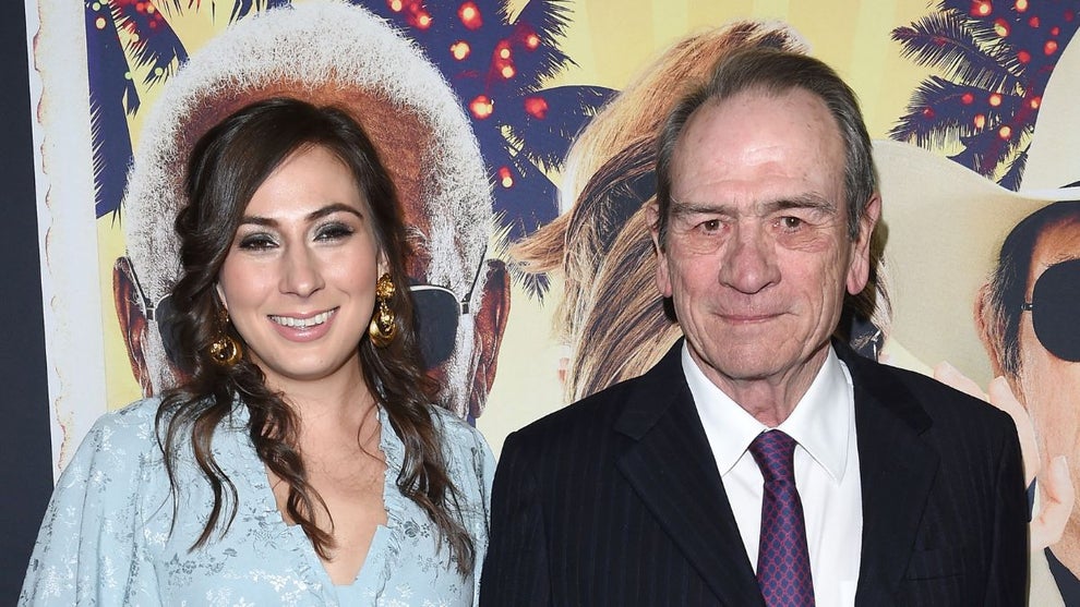 Actor Tommy Lee Jones and daughter Victoria Jones arrive at the premiere of 'Just Getting Started' at ArcLight Hollywood on December 7, 2017 in Hollywood, California. (Credit: Axelle/Bauer-Griffin/FilmMagic)