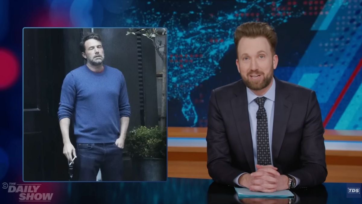 ‘Daily Show’ Jokes Trump’s Greenland Meeting Left Officials So Shaken They Became the Ben Affleck Meme | Video