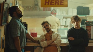 O'Shea Jackson Jr., Dave Franco and Mason Thames appear in The Shitheads by Macon Blair, an official selection of the 2026 Sundance Film Festival. (Credit: Sundance Institute)