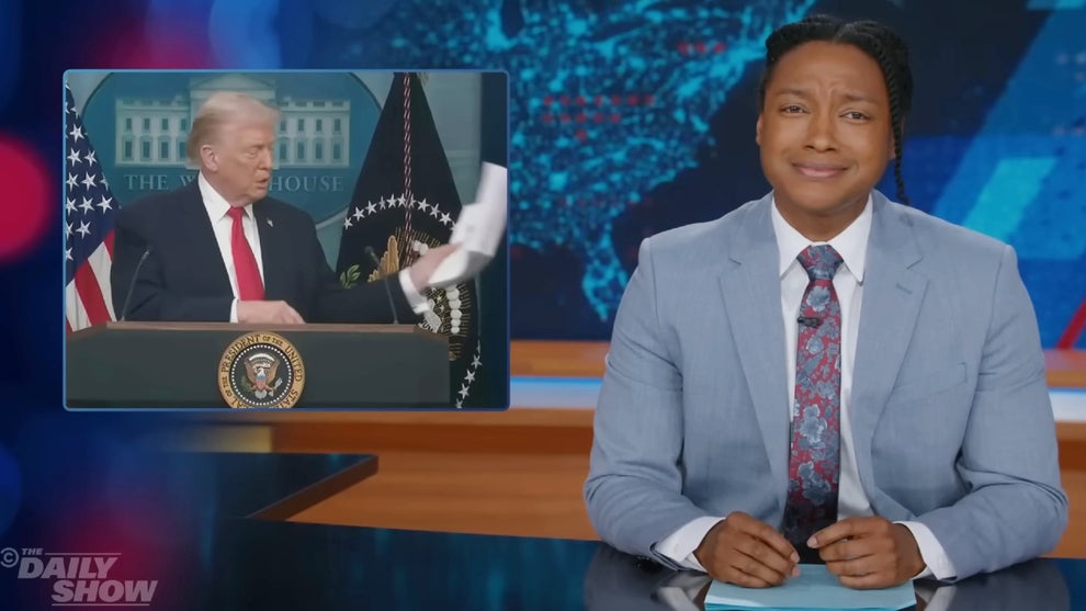 Josh Johnson hosts the Jan. 21, 2026 edition of "The Daily Show" (Comedy Central)