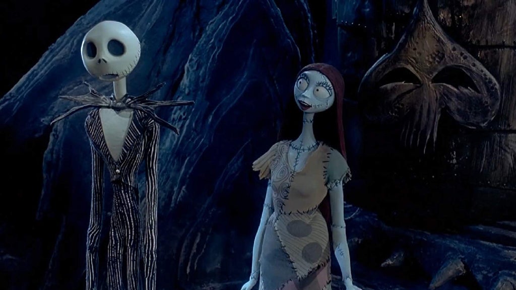 Jack and Sally in "The Nightmare Before Christmas"