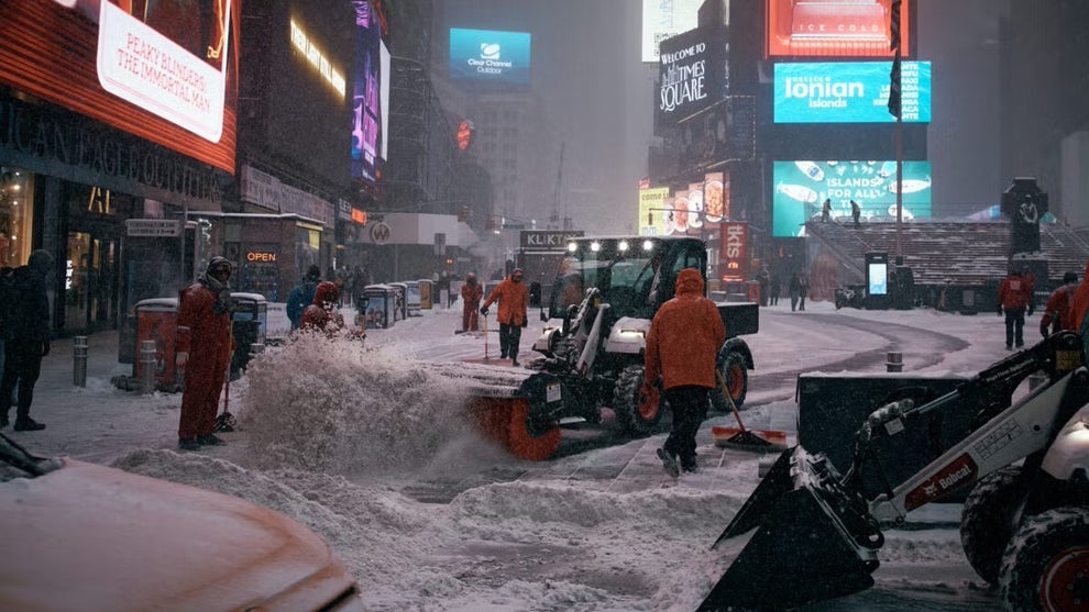 Snowstorm 2026, Times Square