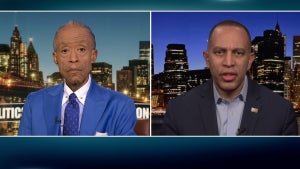 Hakeem Jeffries and Al Sharpton (MSNOW "PoliticsNation")