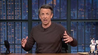Seth Meyers Calls Out Trump for Closing His Eyes During Televised Meeting Again: ‘Like if Joy Behar Fell Asleep During ‘The View” | Video