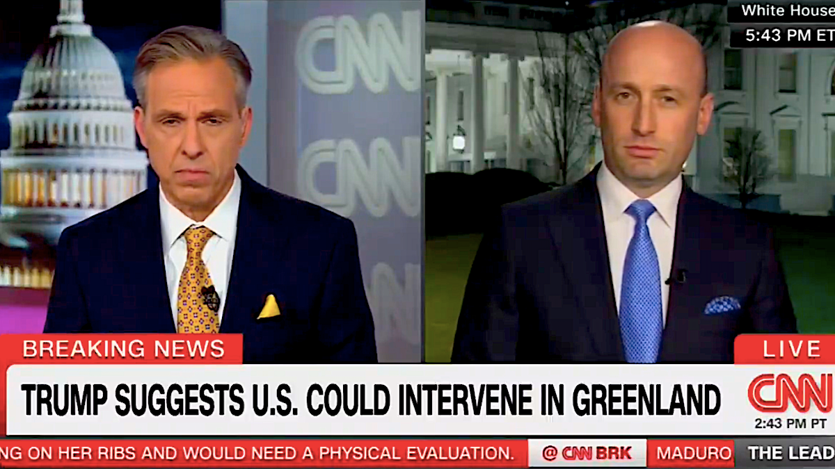 Stephen Miller Clashes With Jake Tapper Over US Plans for Greenland, Venezuela: ‘We’re a Superpower!’ | Video