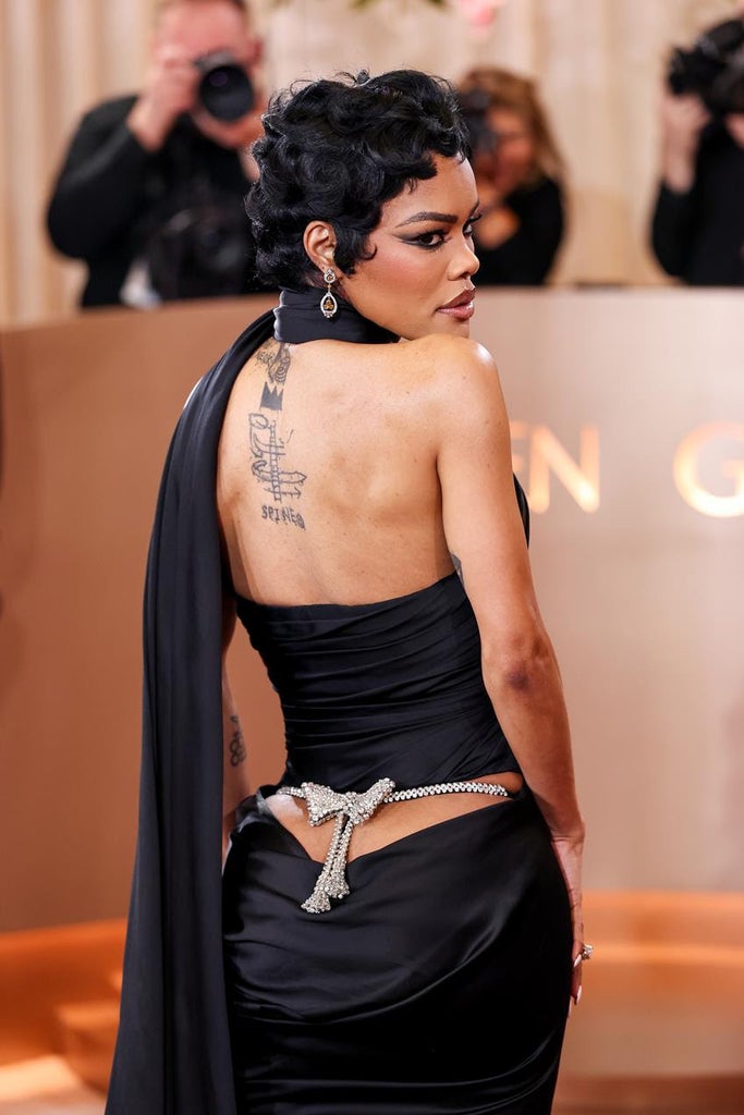 Teyana Taylor wears Schiaparelli at the 83rd Annual Golden Globe Awards at The Beverly Hilton on Jan. 11, 2026 in Beverly Hills, California. Source: Getty Images