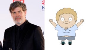 Joe Brumm and "Deano" (Credit: Hanna Lassen/Getty Images/Hooligan Animation)