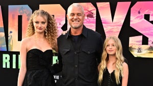 Eric Dane with daughters Billie (left) and Georgia (right)