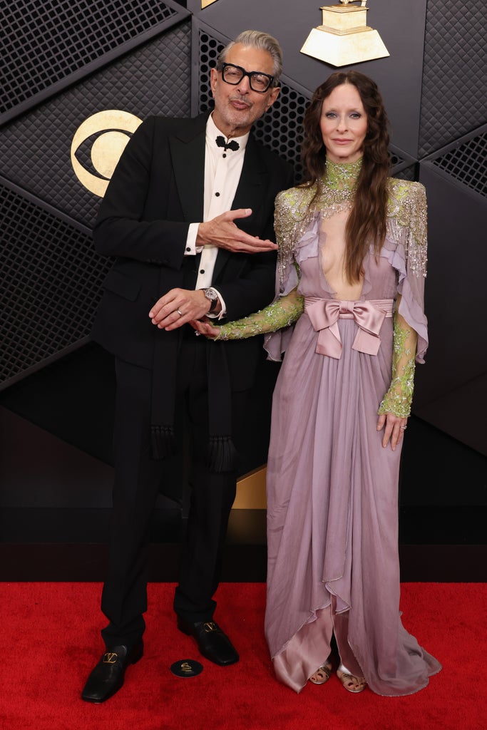 Jeff Goldblum and Emilie Livingston