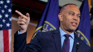 House Minority Leader Hakeem Jeffries on May 5, 2025 in Washington, DC. (Chip Somodevilla/Getty Images)