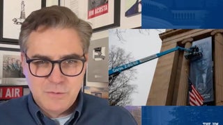 Jim Acosta Slams Massive Trump Banner at DOJ as ‘Insane Dictator S–t’