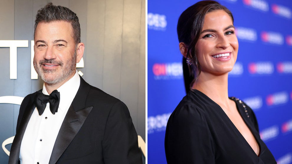 Jimmy Kimmel and Kaitlan Collins
