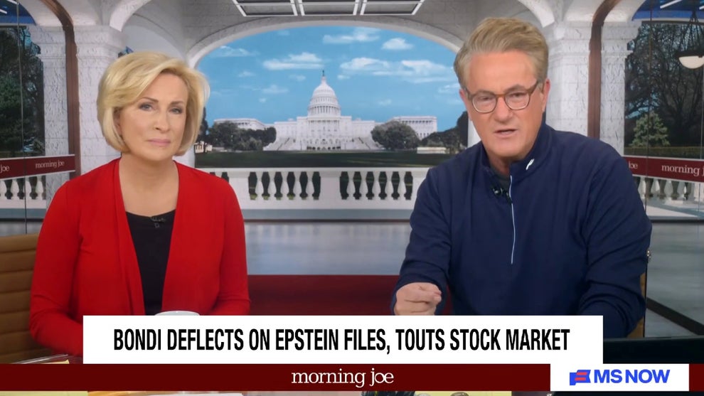 Mika Brzezinski and Joe Scarborough host the Feb. 12, 2026 edition of "Morning Joe" (MS NOW)