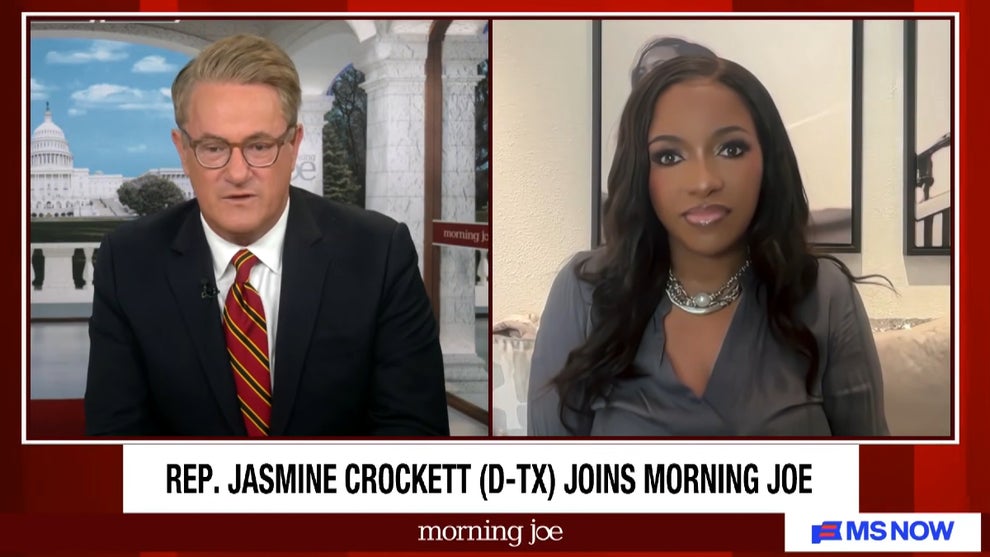 Texas State Rep. Jasmine Crockett appears on the Feb. 20, 2026 edition of "Morning Joe" (MS NOW)