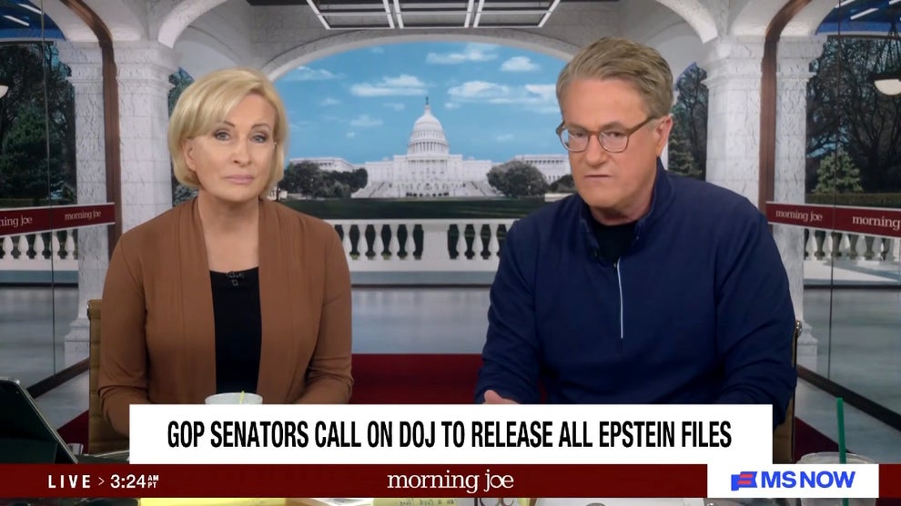 Mika Brzezinski and Joe Scarborough host the Feb. 27, 2026 edition of "Morning Joe" (Credit: MS NOW)