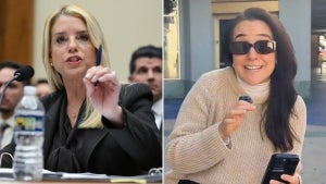 Left: U.S. Attorney General Pam Bondi (Credit: Roberto Schmidt/AFP via Getty Images), Right: Heather Gardner (Credit: TikTok)