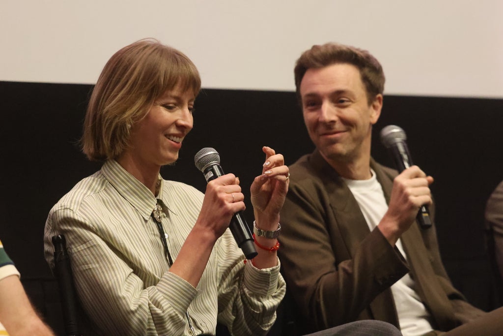 Actress and director Julia Ake and director director Steve Pinder of "Jane Austen's Period Drama" at TheWrap’s Live Action Short Film Showcase at Culver Theatre, Culver City, California on February 23rd, 2026 (Photo by Randy Shropshire for TheWrap)
