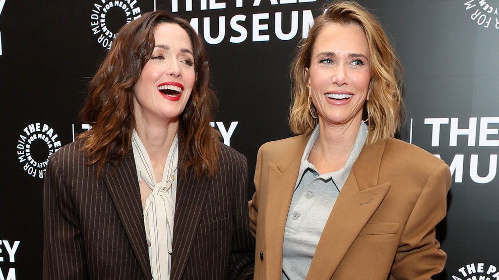 Rose Byrne and Kristen Wiig at The Paley Museum on March 26, 2024 in New York City (Dia Dipasupil/Getty Images)