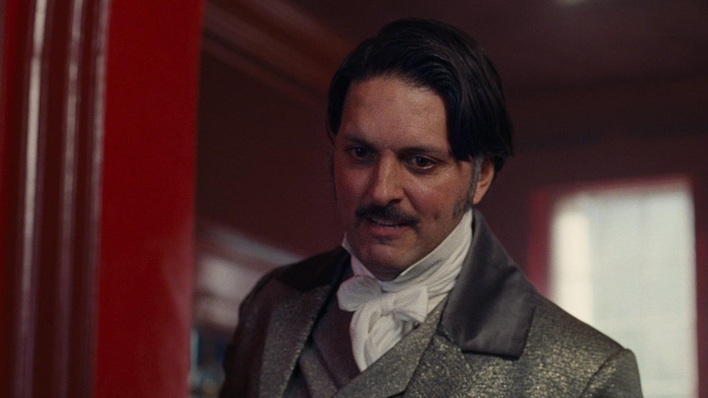 Shazad Latif in "Wuthering Heights" (Credit: Warner Bros.)