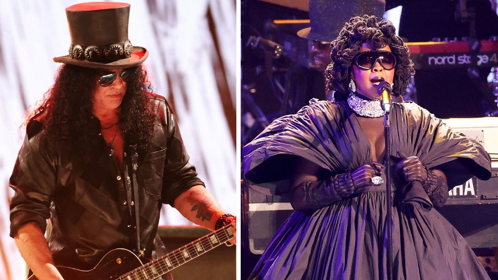 Slash and Lauryn Hill at the 2026 Grammy Awards (Getty Images)